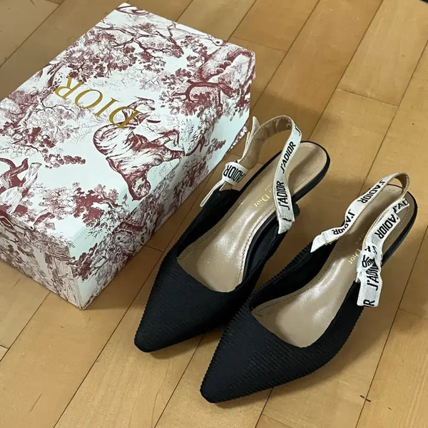 [BUNJANG] Dior J'Adior Slingback Pumps Black Size 38D / [쿨거택포] 슬링백 펌프스 구두 블랙 38D