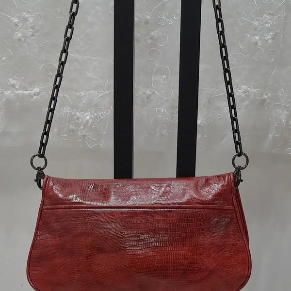 [BUNJANG] Tory Burch Embossed Chain Crossbody Bag / 토리버치  체인크로스백