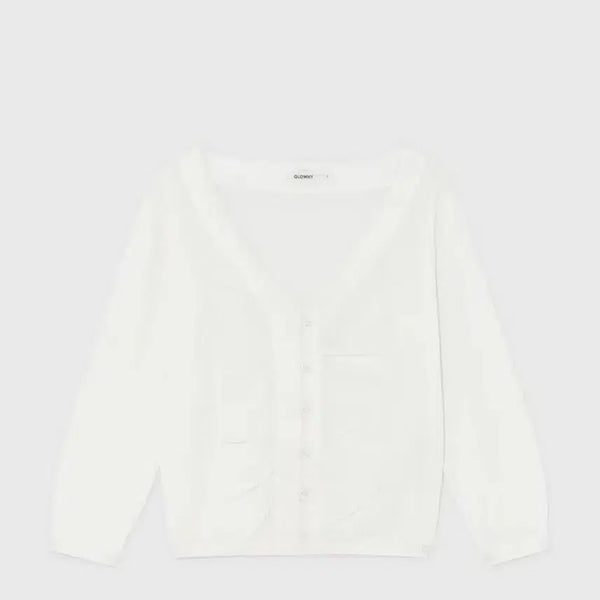 [BUNJANG] Glowny Sherbet V-Neck Fringe Cardigan (Size S) / 글로니 셔벗 가디건 SHERBET V-NECK FRINGE