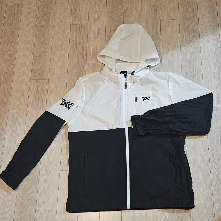 [BUNJANG] PXG Golf Men's Windbreaker Jumper White/Black Size 105 / PXG 바람막이 점퍼 화이트/블랙 105
