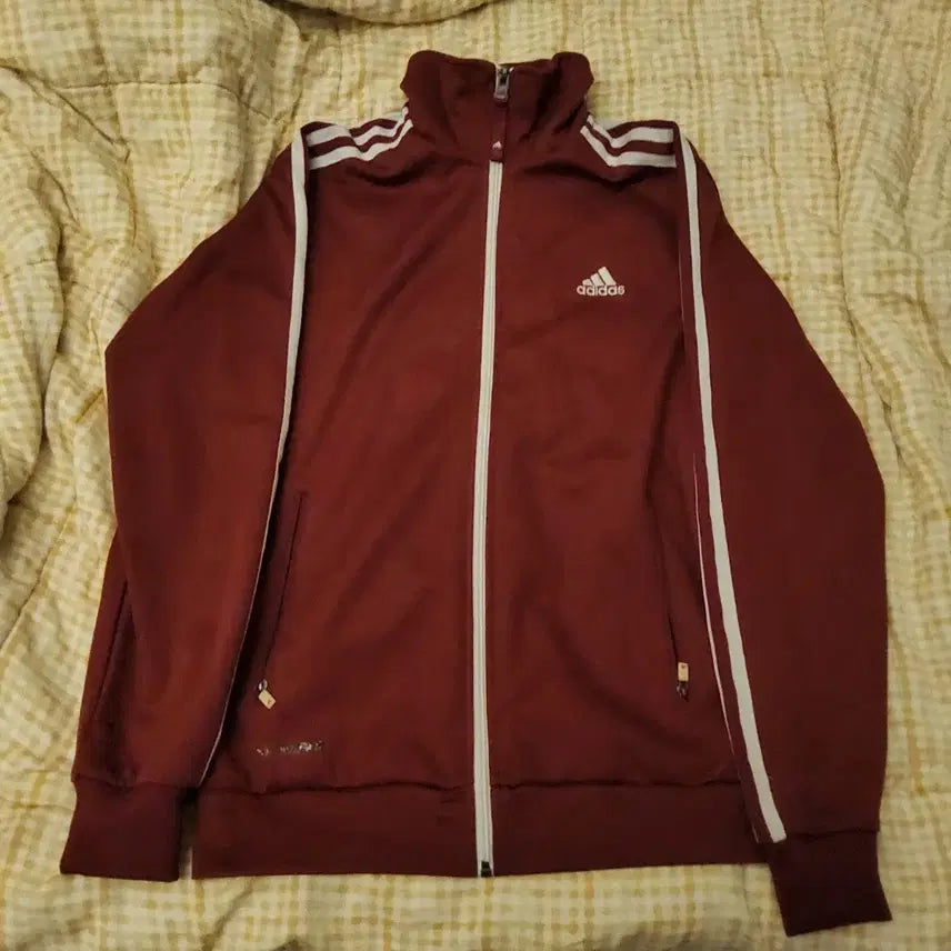 [BUNJANG] Adidas Track Jacket Burgundy Made in Korea / 아디다스져지 (버건디)