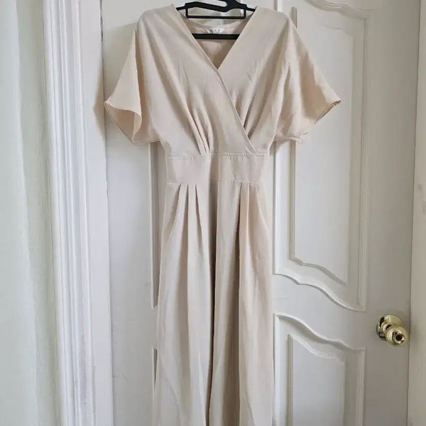 [BUNJANG] MICO V-Neck Long Dress / MICO 브이넥 원피스