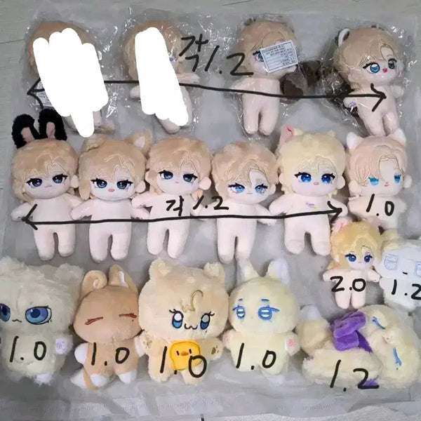 [BUNJANG] PLAVE Plush Doll 'Somging' Set (Yejun, Noah, Bamby, Hamin) / 플레이브 솜인형 솜깅 원가이하 양도 / 예준 노아 밤비 하민