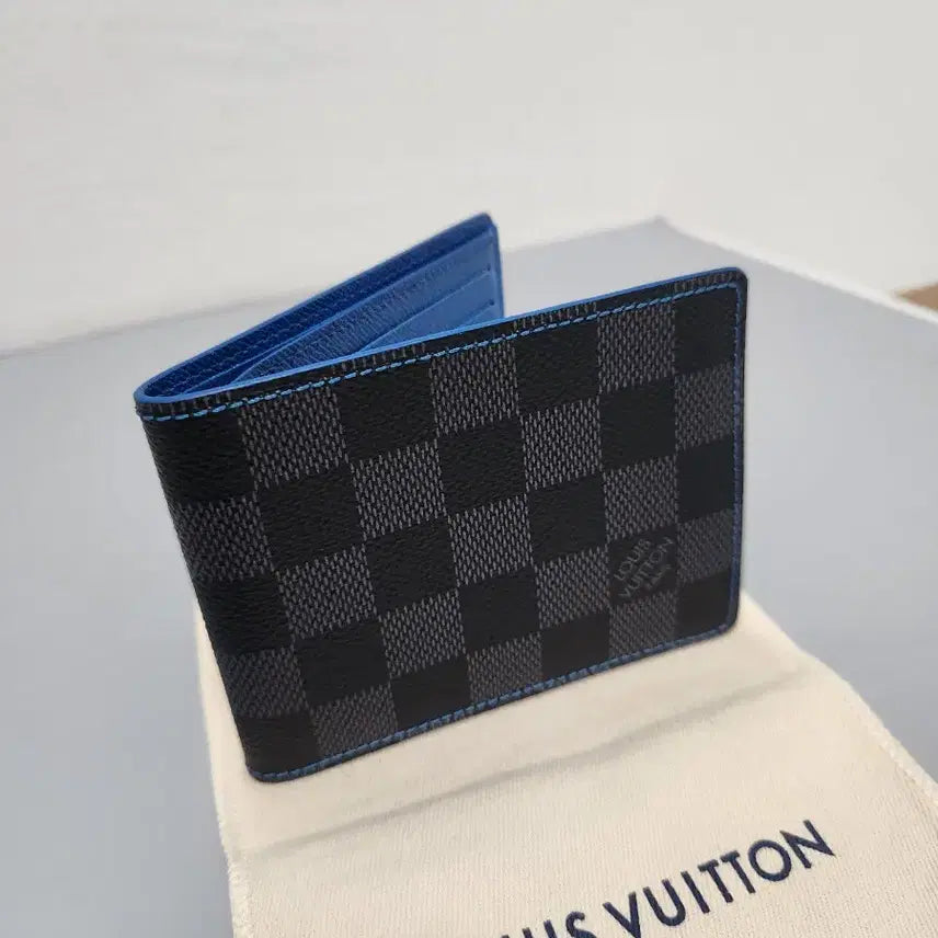 [BUNJANG] Louis Vuitton Damier Slender Bifold Wallet / (정품/미사용)루이비통 n64033 다미에 슬렌더 투톤 지갑.반지갑 판매