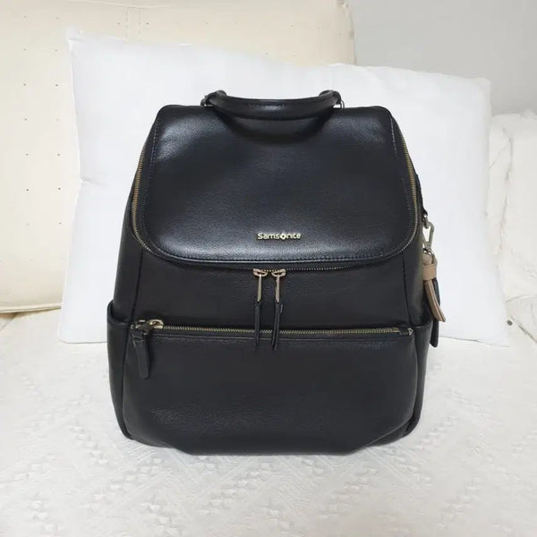 [BUNJANG] Samsonite Leather Backpack / 쌤소나이트 여성 가죽 백팩