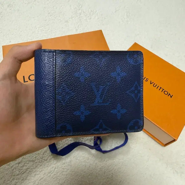 [BUNJANG] Louis Vuitton Eclipse Cobalt Blue Bifold Wallet / 루이비통 이클립스 코발트블루 반지갑