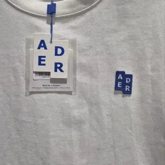 [BUNJANG] Ader Error Short Sleeve T-Shirt White XL New / 아더에러 반팔티 화이트 XL 새상품