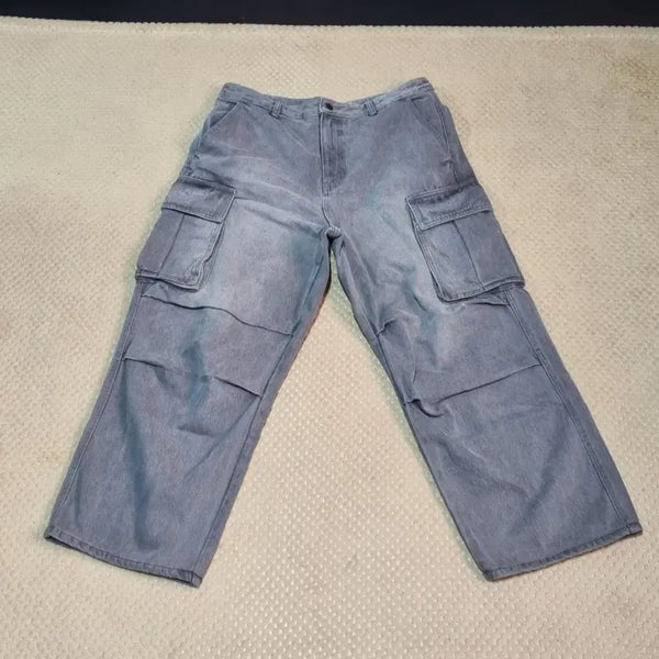 [BUNJANG] Musinsa Standard Wide Denim Pants (34 Inch) / (34인치) 무신사 스탠다드 와이드 데님 팬츠