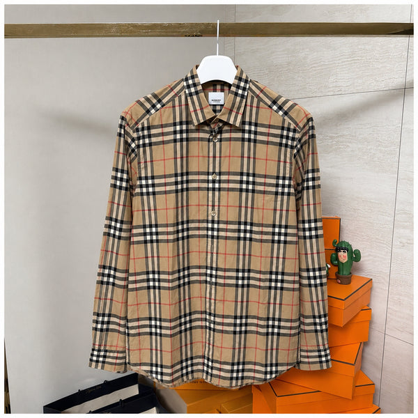 [BUNJANG] Burberry Check Logo Shirt XL / [XL사이즈]버버리 체크 로고 셔츠