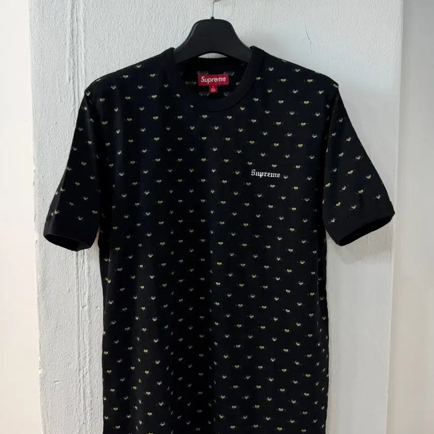 [BUNJANG] Supreme Heart Intarsia Ringer Tee / 슈프림 하트 인타르시아 링거 티셔츠