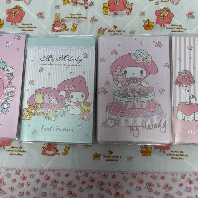 [BUNJANG] My Melody Mini Notebook Set / 마이멜로디 미니수첩 4종