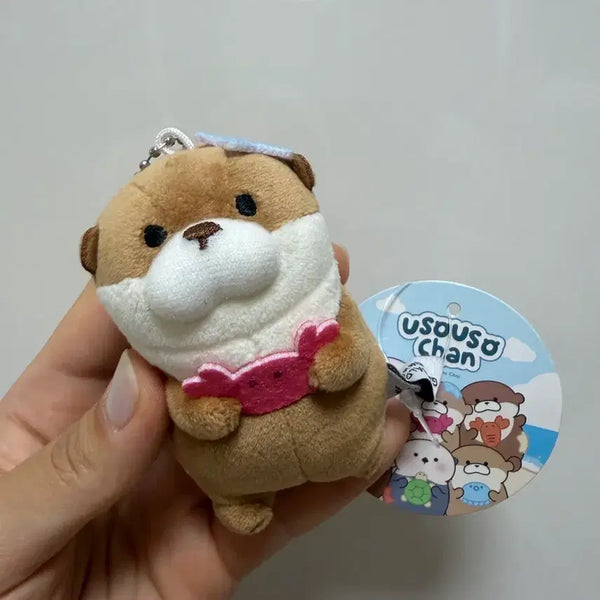 [BUNJANG] Seashell Usosuo-chan Charm Bag Charm / 조개 든 우소우소짱 키링 가방고리