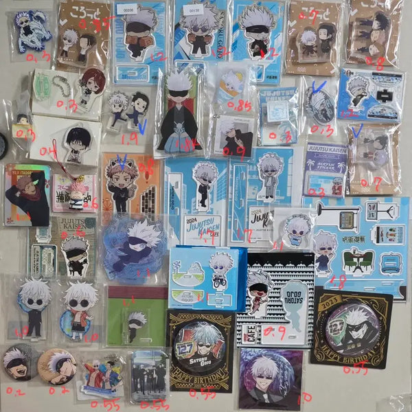 [BUNJANG] Jujutsu Kaisen Gojo Satoru SD Acrylic Standee Set / 사진11장 주술회전 고죠사토루sd아크릴 게토스구루 쇼코이타도리메구미토우지