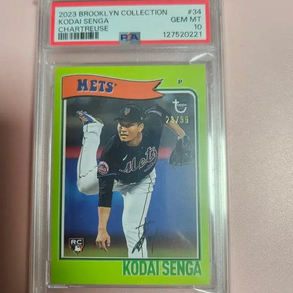 [BUNJANG] Kodai Senga 2023 Topps Rookie Autograph Card / 메츠 일본)고다이 센가 PSA 9등급 99장 한정 2023 Topps 루키