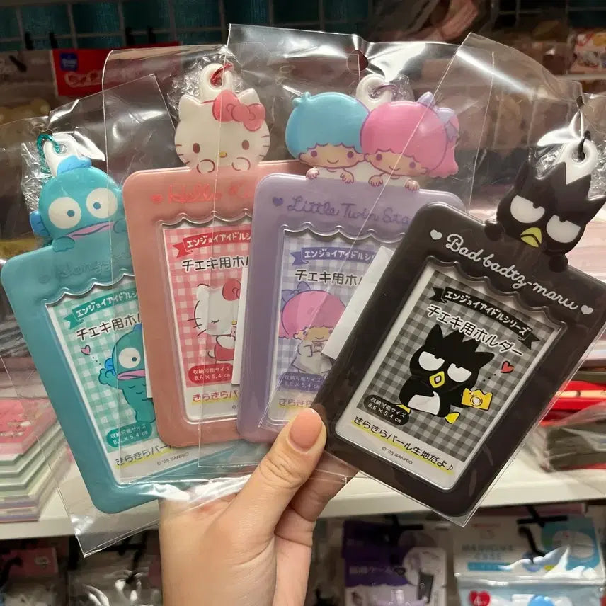 [BUNJANG] Sanrio Character Card Holder with Keychain / 산리오 체키홀더 카드홀더 포토카드 홀더 포카홀더 엔조이아이돌
