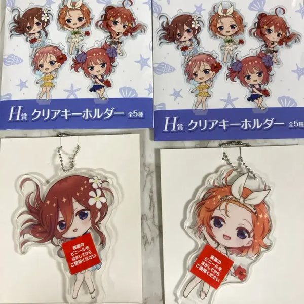 [BUNJANG] The Quintessential Quintuplets Movie Summer Party Acrylic Charm - Miku, Yotsuba / 극장판 5등분의신부 Summer party H상 미쿠, 요츠바 아크릴키링