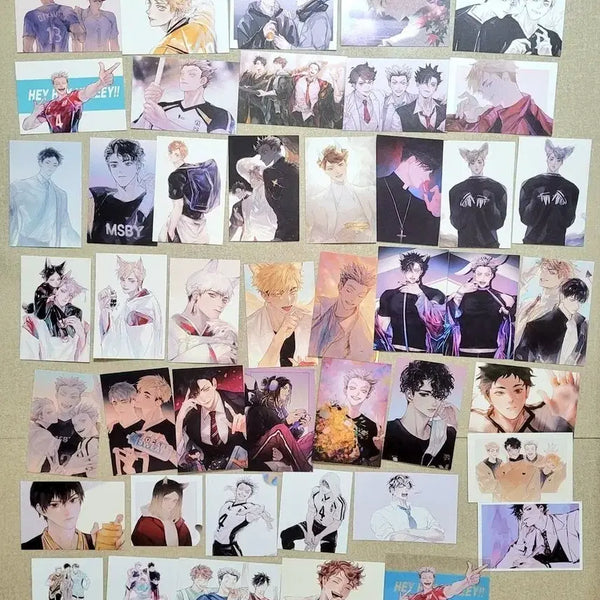[BUNJANG] Haikyu!! Postcards - Hinata, Kageyama, Oikawa, Kuroo, Bokuto, Akaashi, Atsumu, Kita / 하이큐 엽서 히나타 카게야마 오이카와 쿠로오 보쿠토 아카아시 아츠무 키타