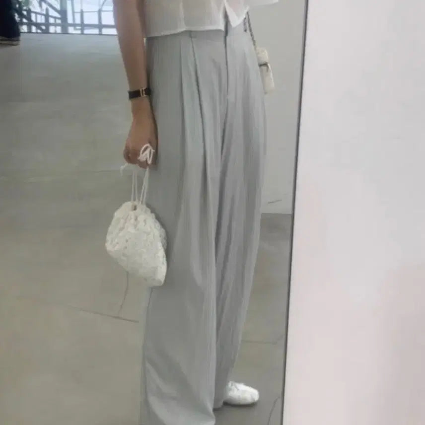 [BUNJANG] Liter Nylon Pants Mint / liter 리터 나일론 팬츠 여름 슬랙스 민트 새상품