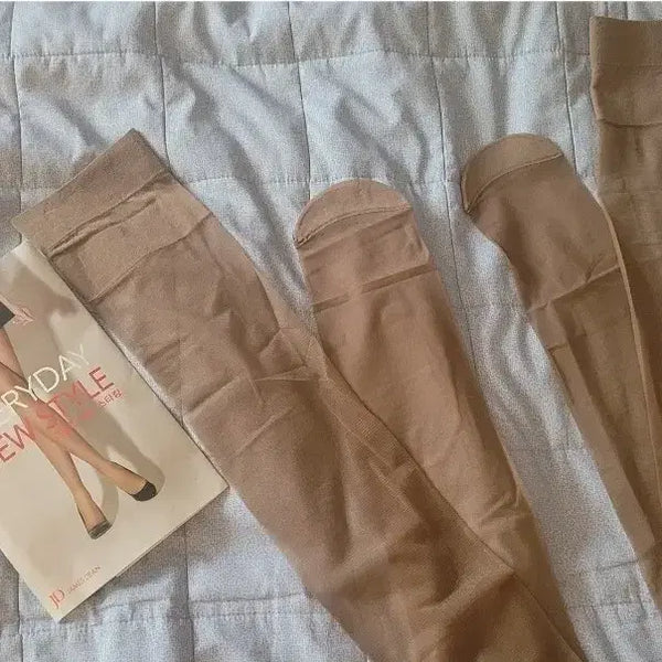 [BUNJANG] James Dean Banded Sheer Stockings (Beige, 10-Pack) / JD 제임스딘 밴드 스타킹 베이지 10장셋트 15데니아시스루 데일리