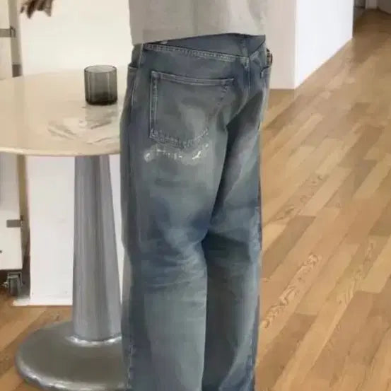 [BUNJANG] Sunflower Wide Twist Blue Jeans / SUNFLOWER 썬플라워 와이드 트위스트 블루진