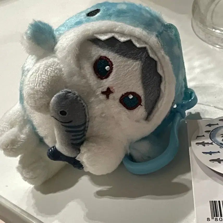 [BUNJANG] MOHU SAND Shark Costume Keychain 'Blue Bye Nyan' / 모후샌드 상어 코스튬 키링 블루바이냥