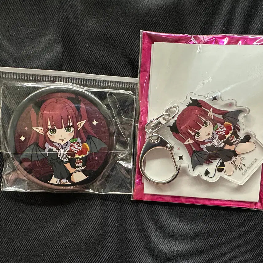 [BUNJANG] Rizkyun x Manhattan Roll Ice Cream Can Badge & Acrylic Keyring / 리즈큥X맨하탄 롤 아이스크림 캔뱃지&아크릴키링