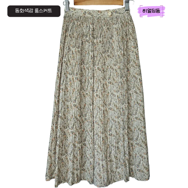 [BUNJANG] Pleated Long Skirt - Fairy Tale Color, XS / 여름세일 :) 여름세일/XS/동화색감 플리츠 롱스커트_9