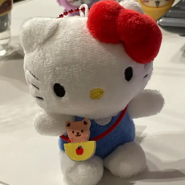 [BUNJANG] Hello Kitty Doll Keychain with Bear Charm / 키티인형 키링