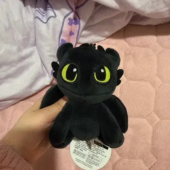 [BUNJANG] How to Train Your Dragon Toothless Plush Keychain / 드래곤 길들이기 투슬리스 인형 키링