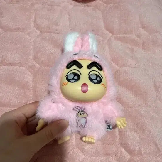 [BUNJANG] Crayon Shin-chan Rabbit Plush Keychain / 짱구 토끼 인형 키링 정품