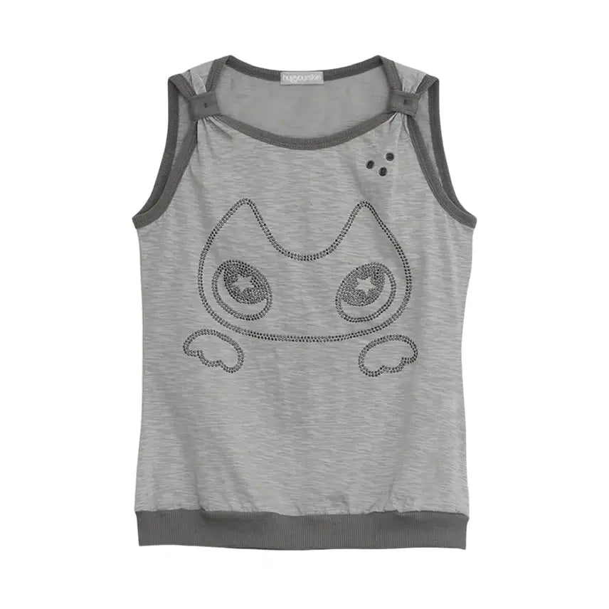 [BUNJANG] Hug Your Skin Hugging Hotfix Sleeveless Top / 허그유어스킨 허깅 핫픽스 나시 슬리브리스