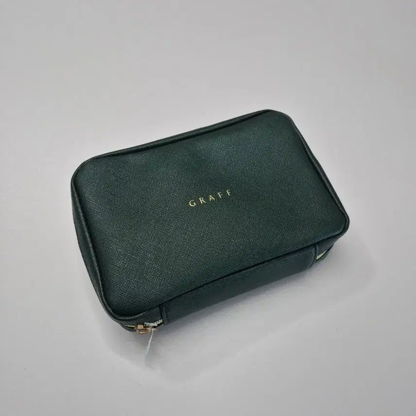 [BUNJANG] Korean Air Prestige Amenity Pouch Deep Green / 대한항공 프레스티지 어메니티 파우치