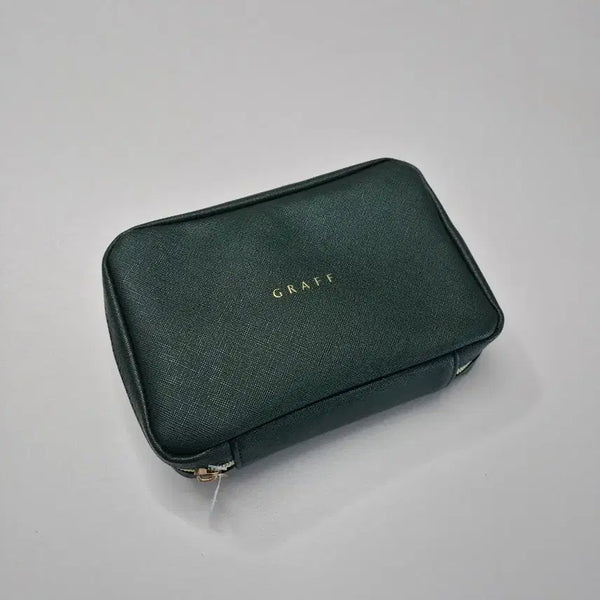 [BUNJANG] Korean Air Prestige Amenity Pouch Deep Green / 대한항공 프레스티지 어메니티 파우치