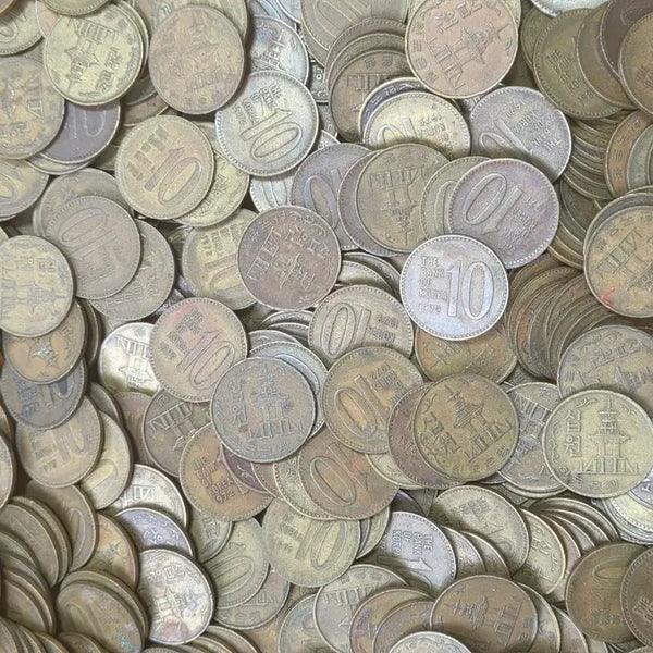 [BUNJANG] Collection of Old South Korean 10 Won Coins / 한국은행 옛날 구구10원 동전 모음 66년 1개 서비스