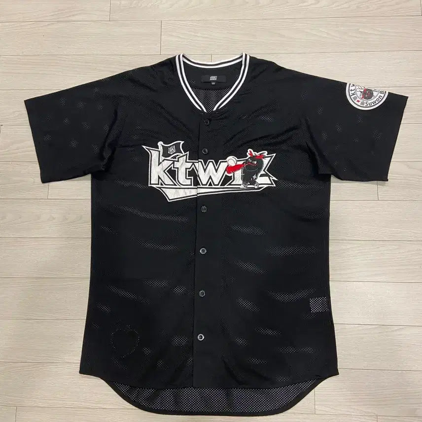 [BUNJANG] KT Wiz Ddori Black Jersey No Marking Size 110 / KT위즈 또리 블랙 유니폼 노마킹 110호