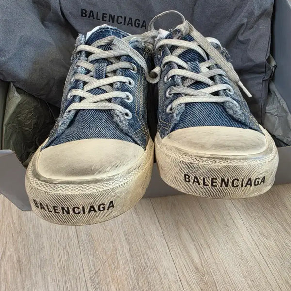 [BUNJANG] Balenciaga Denim Sneakers / 발렌시아가 데님 스니커즈 1회 착용 거의새거