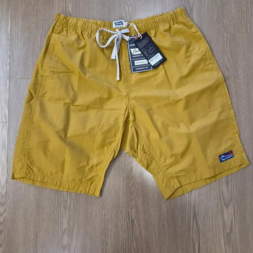 [BUNJANG] Pherrow's Cotton Nylon Banding Shorts Mustard / 페로우즈(Pherrow's) 밴딩 반바지 머스타드