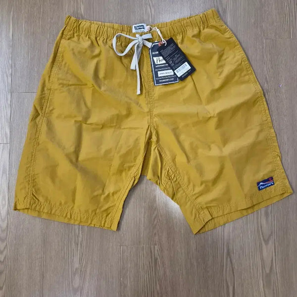 [BUNJANG] Pherrow's Cotton Nylon Banding Shorts Mustard / 페로우즈(Pherrow's) 밴딩 반바지 머스타드