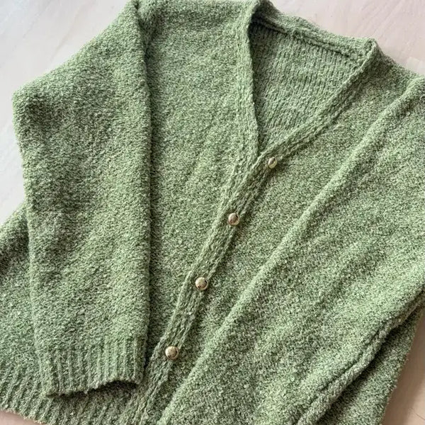 [BUNJANG] Chunky Knit Cardigan / 두툼한 가디건