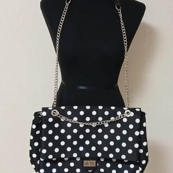 [BUNJANG] Polka Dot Chain Shoulder Bag / 땡땡이 체인 숄더백(새상품)