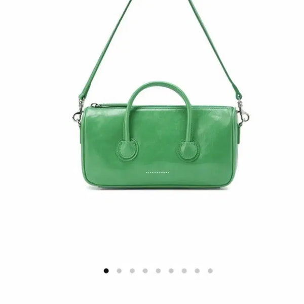 [BUNJANG] Magishwood Zipper Small Shoulder Bag Green / 마지셔우드 지퍼스몰 숄더백 그린