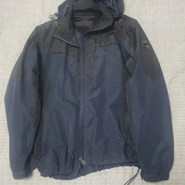 [BUNJANG] Men's Windbreaker Jacket Navy/Black Size L / 남성용 바람막이 자켓 네이비/블랙 L사이즈