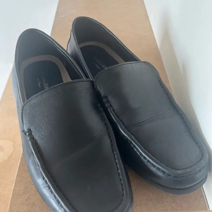 [BUNJANG] Spao Men's Black Loafer Shoes (Size 260) / 슈펜 남성 검정 로퍼 구두(사이즈 260)