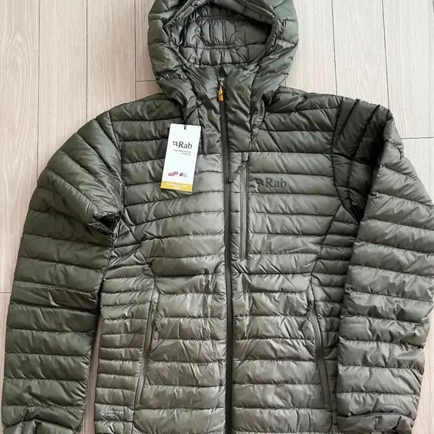 [BUNJANG] RAB Microlight Alpine Lightweight Down Jacket Light Khaki New / [L] RAB 랩 경량 패딩 마이크로라이트 알파인 라이트카키 새상품
