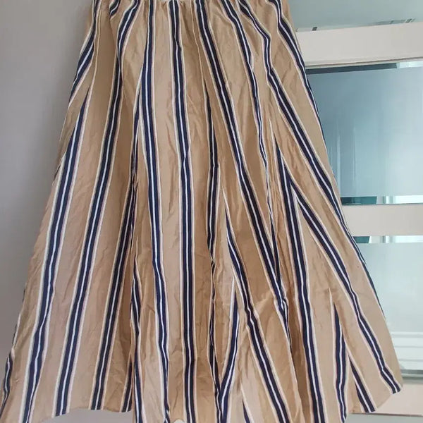 [BUNJANG] Stripe Long Skirt / 스트라이프 롱 스커트
