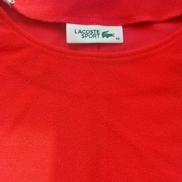 [BUNJANG] Lacoste Red Short Sleeve T-Shirt Size 36 / 새상품)라코스테 레드 반팔 티셔츠 36