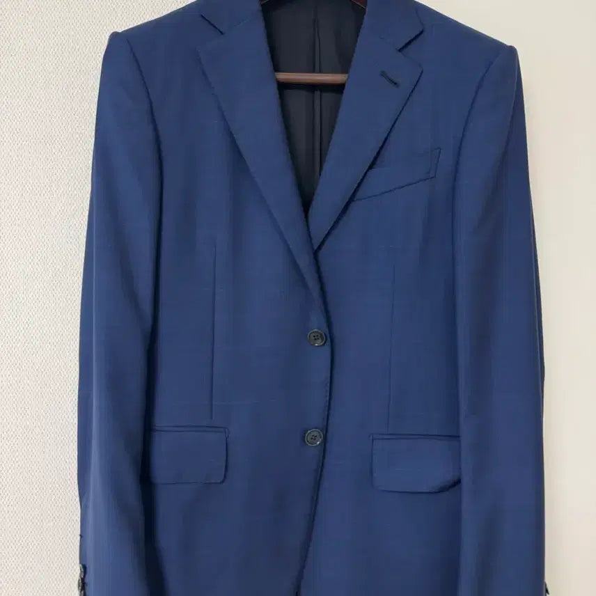 [BUNJANG] Ermenegildo Zegna Navy Check Pattern Premium Suit / 제냐 수트 정장