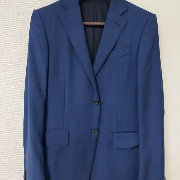 [BUNJANG] Ermenegildo Zegna Navy Check Pattern Premium Suit / 제냐 수트 정장