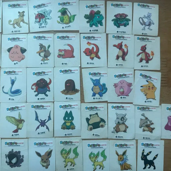 [BUNJANG] Lotte Pokémon Sticker Bundle Set / 롯데 포켓몬 띠부씰 일괄