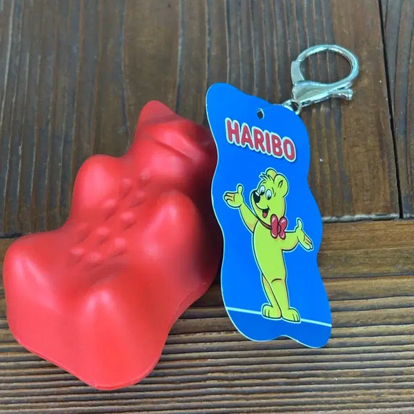 [BUNJANG] Haribo Gummy Bear Squishy Keychain / 하리보 곰젤리 스퀴시 키링